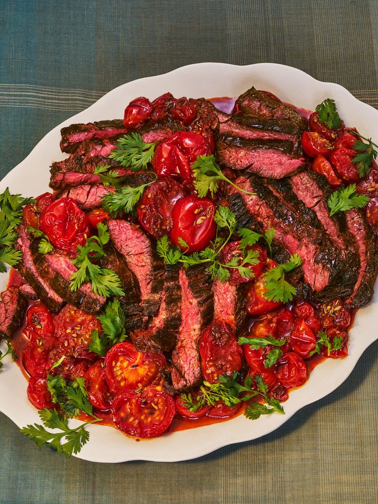 Steak With Cherry Tomato Chutney